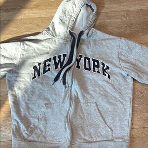 Gray New York Hoodie